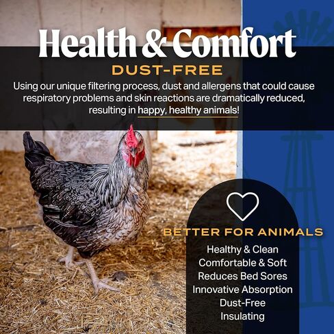 FarmStraw Fine Cut, 3 cu ft – All-Natural Wheat Straw Animal Bedding for Homesteads, Hobby Farms, and Small Pets – Clean, Absorbent and Soft – Sustainably Sourced in Saudi Arabia