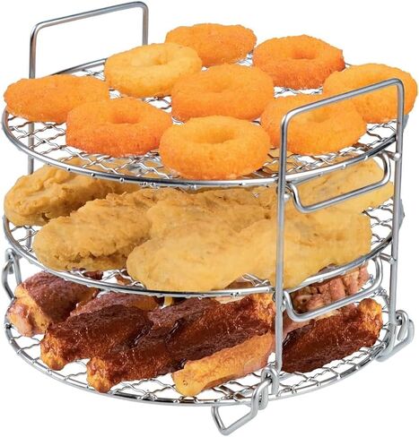 Rack for Ninja AF161 Max XL Air Fryer,304 Stainless Steel Multi Layer Dehydrator Rack Accessories Compatible with Ninja AF161 Max XL Air Fryer in Saudi Arabia
