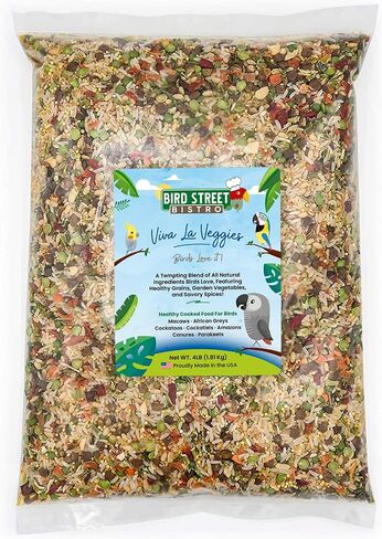 Parrot Food - Parakeet Food - Cockatiel Food - Bird Food - Cooks in 3-15 min with Natural & Organic Grains - Legumes - Non-GMO Fruits, Vegetables, & Health Orientated Spices in Saudi Arabia