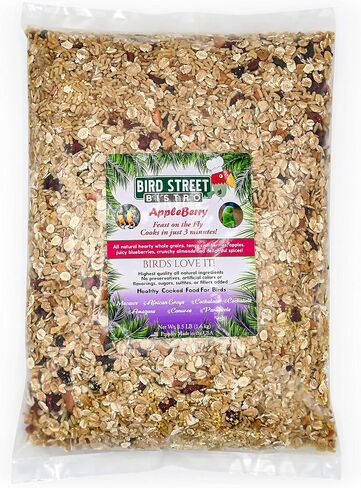 Parrot Food - Parakeet Food - Cockatiel Food - Bird Food - Cooks in 3-15 min with Natural & Organic Grains - Legumes - Non-GMO Fruits, Vegetables, & Health Orientated Spices in Saudi Arabia