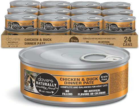 Dave's Pet Food Grain Free Wet Canned Cat Food (Pate, Gobblicious Gourmet), Made in USA Naturally Healthy Wet Cat Food, Added Vitamins & Minerals, Grain-Free, 13 oz Cans (Case of 12) in Kuwait