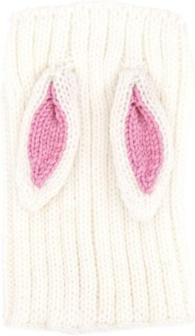 Zoo Snoods Bunny Costume for Dogs, Medium - Warm Ear Wrap Hood for Pets, Dog Bunny Ears for Easter, Soft Yarn Ear Covers for Winters, Halloween Parties & Festivals in Saudi Arabia