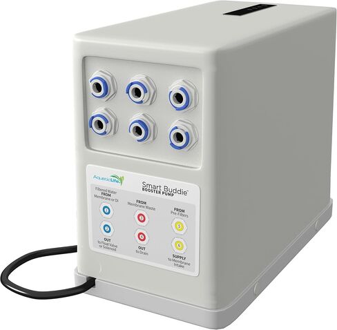 AquaticLife Smart Buddie RO Water Booster Pump Kit for 50-100 GPD Reverse Osmosis Water Filter System RO/DI Filtration Units, Pressure Boost Pumps in Saudi Arabia