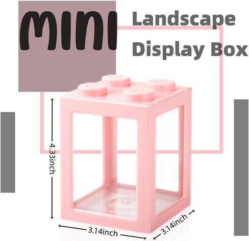 Mini Sea Monkey Tank, Small Shrimp Tank Stackable Mini Aquariums for Fairy Shrimp Eggs Moss Balls, 0.25 Gallon Temporary Betta Fish Tank Ant Feeding Case Mini Reptile Tank in Saudi Arabia