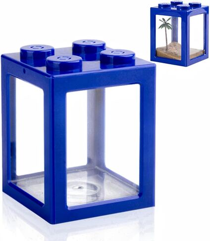 Mini Sea Monkey Tank, Small Shrimp Tank Stackable Mini Aquariums for Fairy Shrimp Eggs Moss Balls, 0.25 Gallon Temporary Betta Fish Tank Ant Feeding Case Mini Reptile Tank in Saudi Arabia