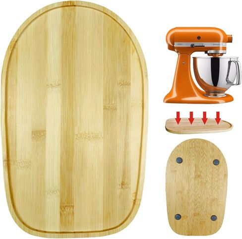 حصيرة منزلق لخلاط الخيزران لخلاط حامل مساعد المطبخ 4.5-5 كيو تي، بساط انزلاقي لمساعد المطبخ، بساط انزلاقي لخلاط حامل كيتشن ايد، منزلق جهاز كونترتوب، مزلقات الأجهزة لأجهزة المطبخ. in Kuwait