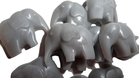 Elephant Soaps for Baby Shower Favors First Birthday Party Goats Milk Honey Scent 20 Pack (gray) in Saudi Arabia