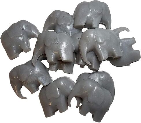 Elephant Soaps for Baby Shower Favors First Birthday Party Goats Milk Honey Scent 20 Pack (gray) in Saudi Arabia