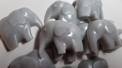 Elephant Soaps for Baby Shower Favors First Birthday Party Goats Milk Honey Scent 20 Pack (gray) in Saudi Arabia