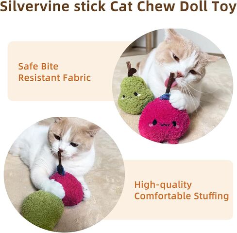 Durable and lnteractive Cat Teething Stick Toys: Chewing Stick, Grinding Teeth Rod, and chewable Cat Doll for Your Pet's Entertainment (Green) in Saudi Arabia