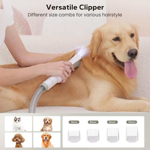 Electric Clipper with 4 Different Size Combs Rechargeable Cordless for Dog Grooming Kit PG01 Replacement Accessories in Saudi Arabia