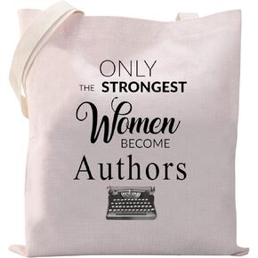 VAMSII Author Tote Bags Female Author Gifts Novelist Gifts for New Writers only the Strongest Women Become Authors Bag