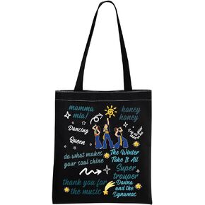 MNIGIU Mamma The Musical Inspired Gift Mia Fans Gift Donna and The Dynamos Fans Gift Dancing Queen Tote Bag
