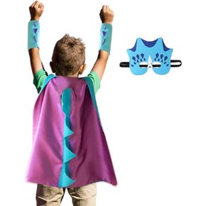 Superhero Masks Party Favors for Kid, kids superhero capes Dinosaur Cape Felt Mask Costumes Cosplay Children Masquerade Cosplay Eye Masks in Kuwait