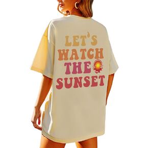 Slogan Graphic Boyfriend Tees Gym Oversized Aesthetic Letter Print T Shirts for Women Trendy Drop Shoulder Tshirt