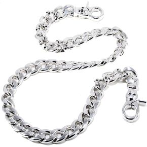 DoubleK Strong Skull Spike Key Jean Wallet Chain(21 inch /7oz)Black CS14520