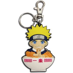 Great Eastern Entertainment Naruto - Naruto in Ramen Bowl PVC Keychain