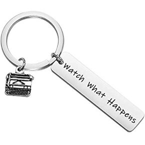 AKTAP Inspired Gift Watch What Happens Musical Theatre Keychain Journalist Jewelry Katherine Plumber Gift
