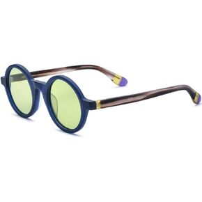HEPIDEM Matte Acetate Vintage Retro Round Polarized Sunglasses for Women 9270T in Kuwait