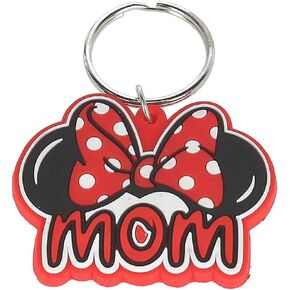 Disney Family Mom Minnie Mouse Bow Keychain Keyring