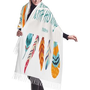 He Will Cover You With His Feathers Shawls And Wraps Scripture Bible Verse Floral Scarves Religious Inspirational Psalm 91