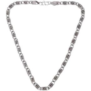 Elegant Statement Necklace Stainless Steel Chain Silver Plated Stainless Steel Chain