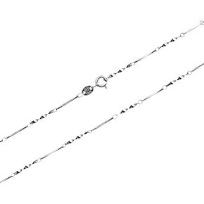 Sterling Silver 0.7mm/1mm Solid 925 Twister Link Dainty Chain Necklace for Lightweight Pendant 16’’-30’’