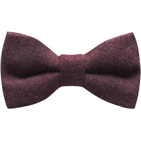 King & Priory Luxury Burgundy Donegal Tweed Bow Tie, Tweed