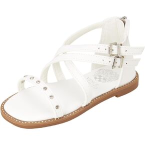 Vince Camuto Girls' Sandals - Strappy Gladiator Sandals - Open Toe Summer Sandals for Toddler Girls (5-10 Toddler)
