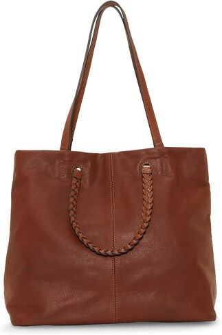 Lucky Brand Jema Leather Tote, Whiskey in Kuwait