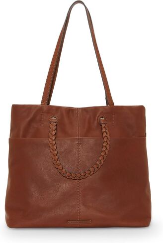 Lucky Brand Jema Leather Tote, Whiskey in Kuwait