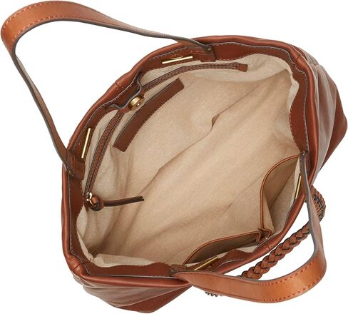 Lucky Brand Jema Leather Tote, Whiskey in Kuwait
