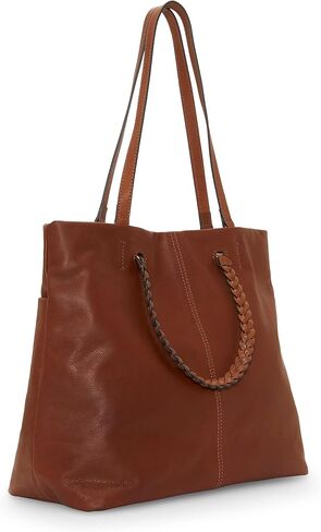 Lucky Brand Jema Leather Tote, Whiskey in Kuwait