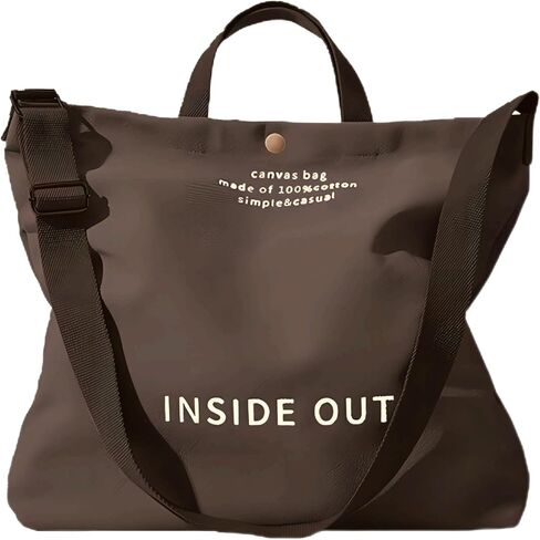 Big Canvas Tote Handbags Work Shoulder Crossbody Bag Casual Handbags Big Capacity Shoulder Shopping Bag Large Shoulder Bag in Saudi Arabia