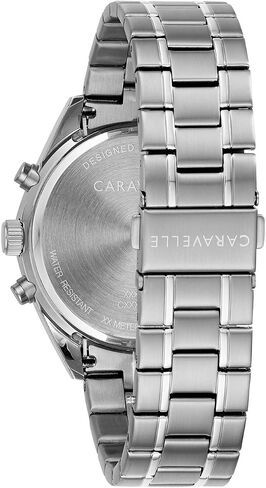 Caravelle by Bulova Sport Chronograph Mens Stainless Steel, Luminous, 44mm in Saudi Arabia