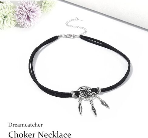 قلادة جاكاوين دريم كاتشر، قلادة بياقة مخملية سوداء للنساء والفتيات NK282 in Kuwait