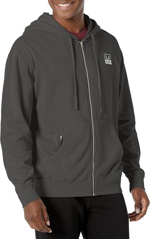 HUK Men Huk'd Up Logo Full Zip, Fleece Jacket with Stretch in Saudi Arabia