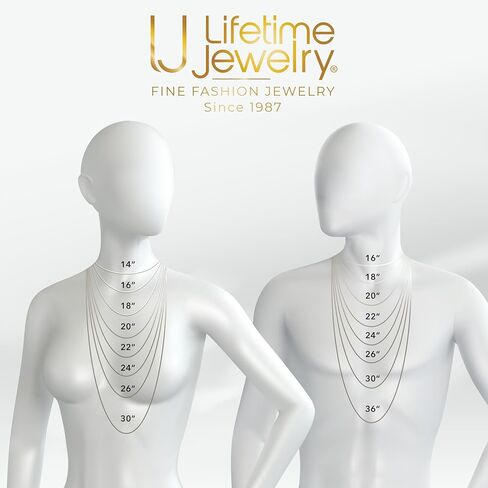 LIFETIME JEWELRY 10mm Rope Chain Necklace 24k Real Gold Plated for Women and Men in Saudi Arabia