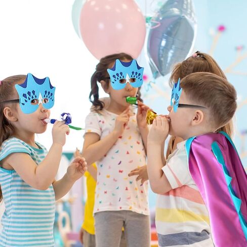 Superhero Masks Party Favors for Kid, kids superhero capes Dinosaur Cape Felt Mask Costumes Cosplay Children Masquerade Cosplay Eye Masks in Kuwait