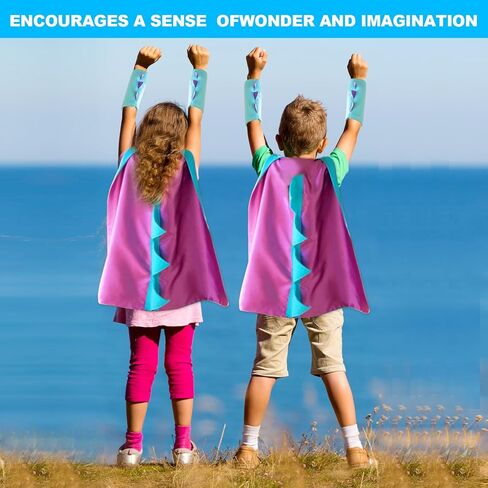 Superhero Masks Party Favors for Kid, kids superhero capes Dinosaur Cape Felt Mask Costumes Cosplay Children Masquerade Cosplay Eye Masks in Kuwait