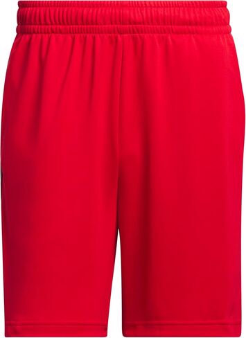 adidas Men's Legends 3-Stripes Shorts, Better Scarlet/Aurora Black, Medium/5" Inseam in Saudi Arabia