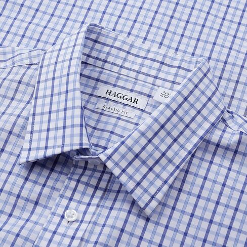 Haggar Men's Slim Fit Premium Comfort Button Down Shirt in Saudi Arabia