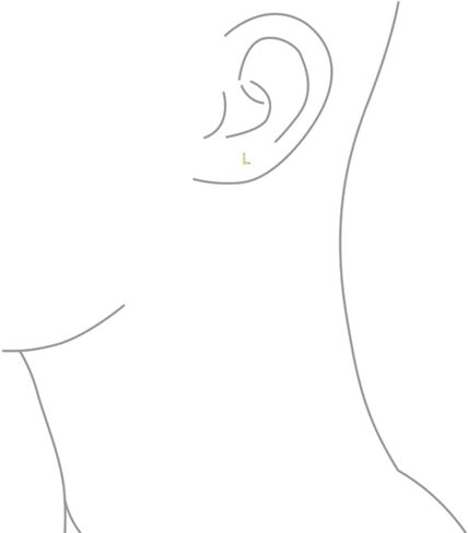 ABC الحد الأدنى الأصفر الحقيقي 14K الذهب كتلة رأس المال الأبجدية رسالة الأولي وأقراط السلامة الكرة المسمار الخلفي في سن المراهقة للنساء in Saudi Arabia