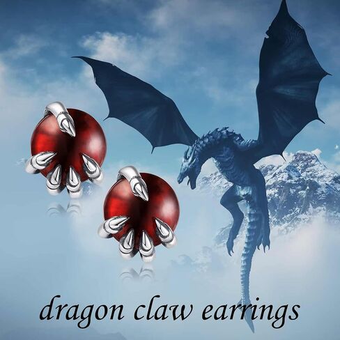 YAFEINI Dragon Claw Earrings 925 Sterling Silver Dragon Studs Dragon Jewelry for Women in Saudi Arabia