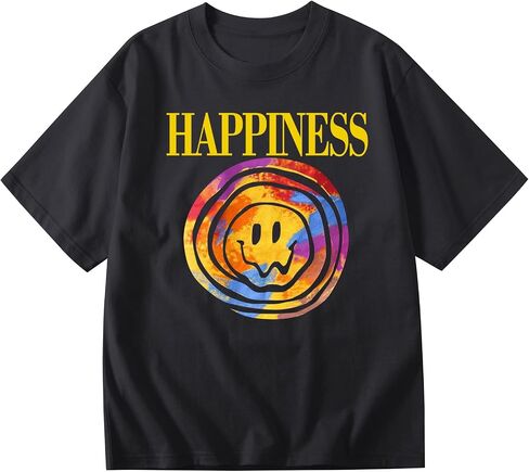 Slogan Graphic Boyfriend Tees Gym Oversized Aesthetic Letter Print T Shirts for Women Trendy Drop Shoulder Tshirt in Saudi Arabia