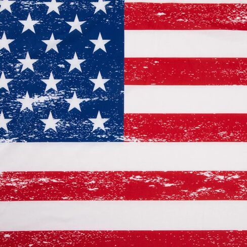 Plus Size American Flag Shirt - Womens USA Patriotic Cold Shoulder T Shirt 4th of July Shirts Memorial Day Loose Tops in Kuwait