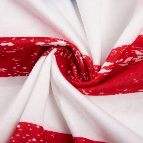 Plus Size American Flag Shirt - Womens USA Patriotic Cold Shoulder T Shirt 4th of July Shirts Memorial Day Loose Tops in Kuwait