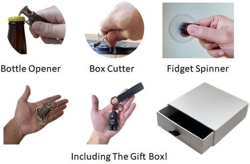 Key Chain 2 Keychains Bottle Opener best gift for Women and Men, with giftbox, Key Chain Set Fidget Spinner Bottle Opener Key Ring accessories boys and girls bear keychain Women Bag Rubber Keychain in Saudi Arabia
