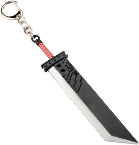 سلسلة مفاتيح MOOI Buster Sword - 4.7 بوصة سلاسل مفاتيح Cloud Sword مع دعامة - سلسلة مفاتيح معدنية للجنسين مستوحاة من FF7 in Kuwait