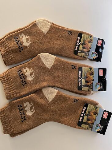 Bedrock Wholesale Camel Wool Socks - 3 Pairs, Shoe Size 6-9.5 Cozy Comfort in Kuwait